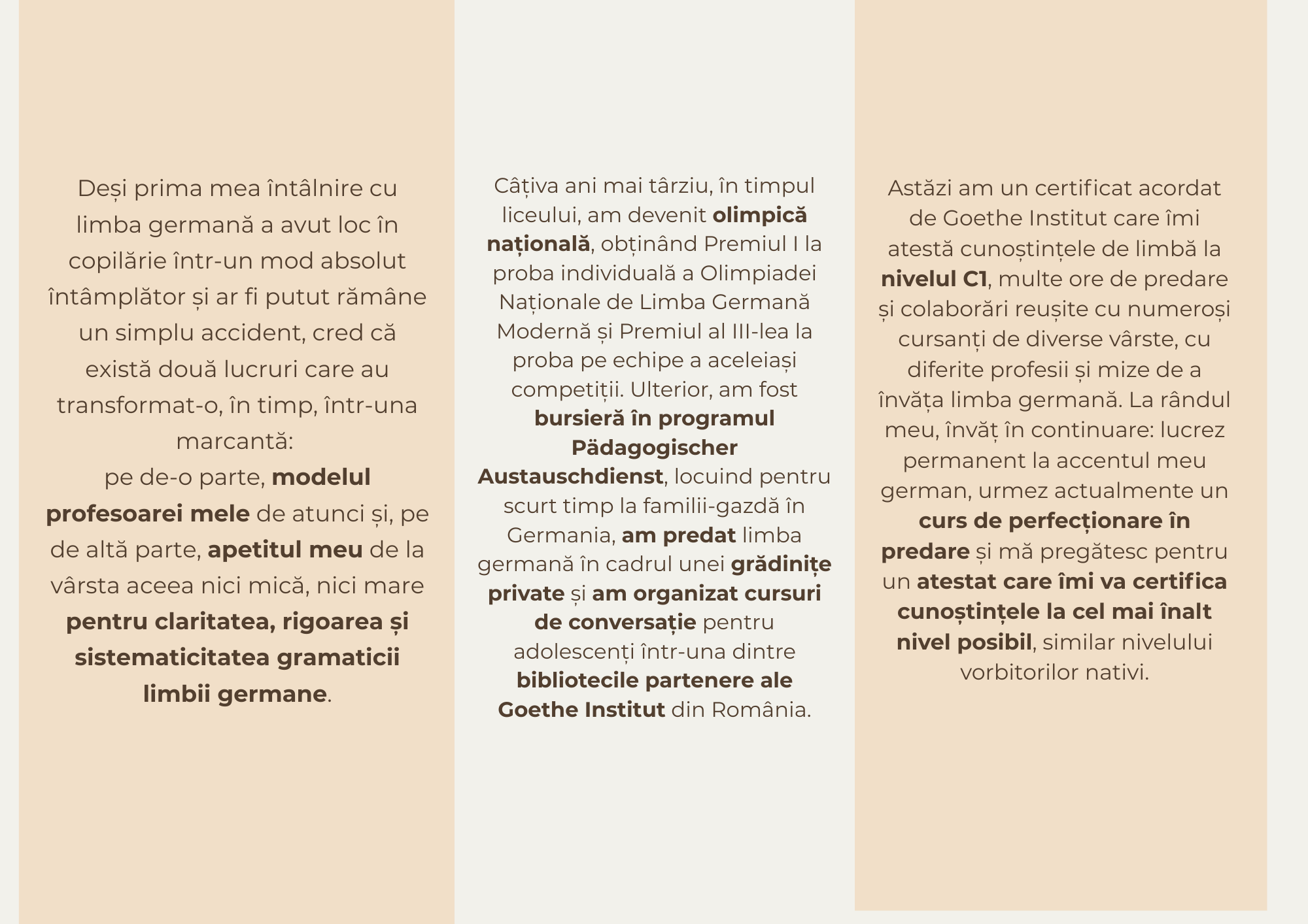 germana cu rost despre mine